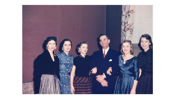 Female students at a father-daughter party